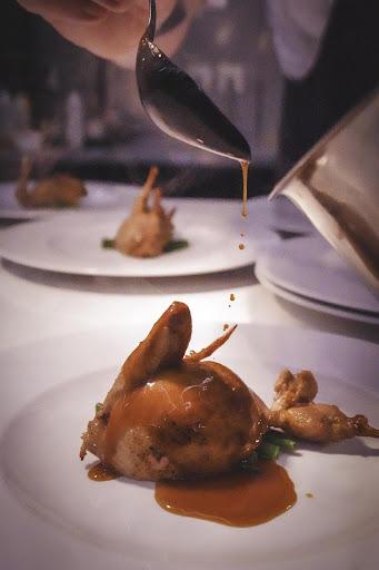 roast chicken french seafood fine dining dish